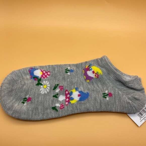 Gnome Mushroom No-show Socks, One Size, NWT - Picture 5 of 6